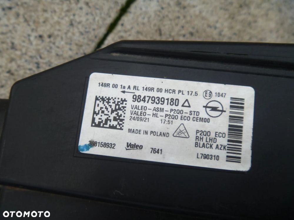OPEL MOKKA II LAMPA FULL LED PRAWA LEWA ORYGINAŁ EUROPA - 5