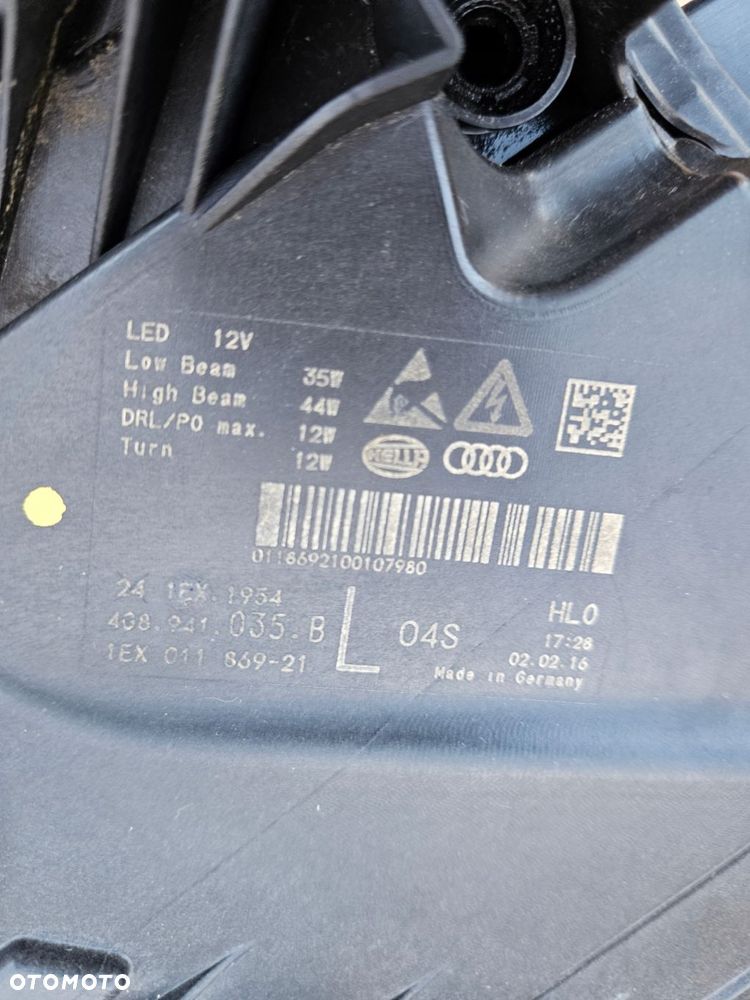 audi a7 s7 rs7 c7 4g lift lampa przód przednia matrix prawa kpl 4g8941036b - 14