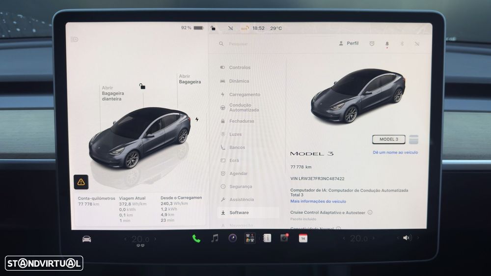 Tesla Model 3 Standard Range Plus RWD — fotografia 19