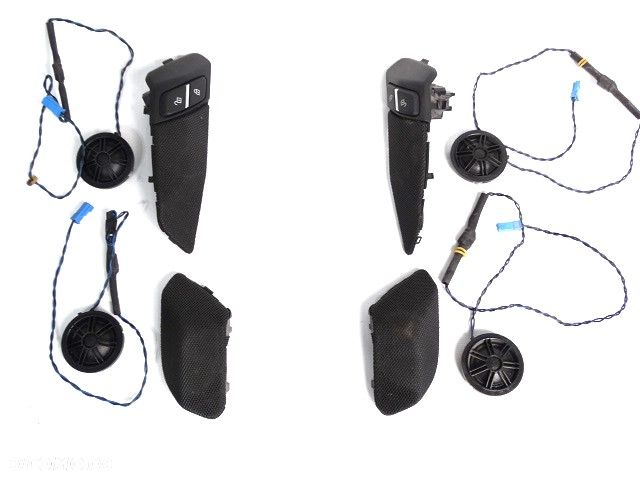 BMW X3 F25  X4 F26 Doposażenie Polift Głośniczki Głośniki Wysoko Tonowe Osłony Maskownice Głośników Zestaw 51427237854 7237854  51427237853 7237853 51417359139 7359139 65139220750 9220750 - 1
