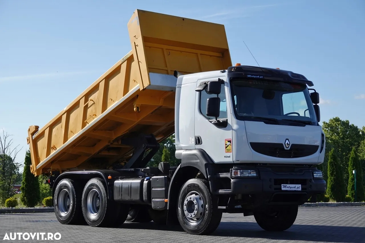 Renault KERAX 450 / 6x4 / BASCULATOR / HYDROBORTA / BORDMATIC / MANUAL / IMPORTAT - 5