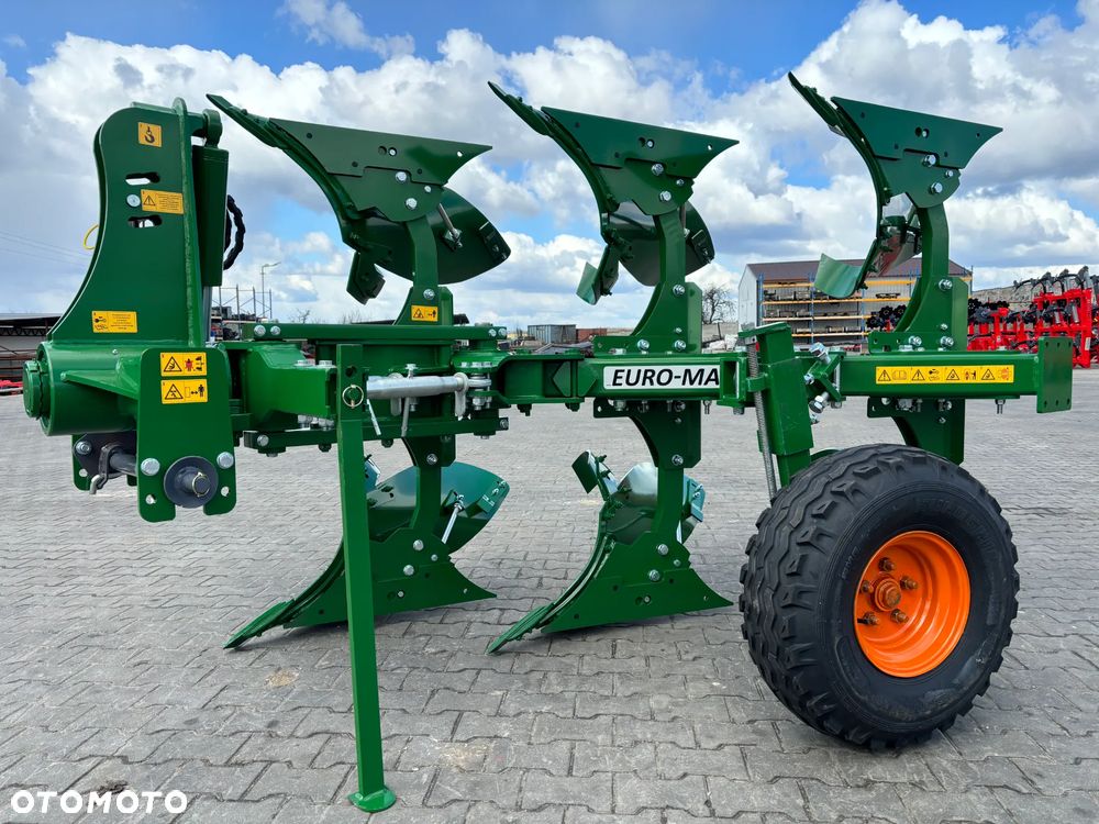 PŁUG OBROTOWY jednobelkowy ZABEZPIECZENIE ZRYWALNE/ kołkowe/ śrubowe odkładnice Kvernelanda 18" siłownik liniowania/kostka pamięci / krój - 9