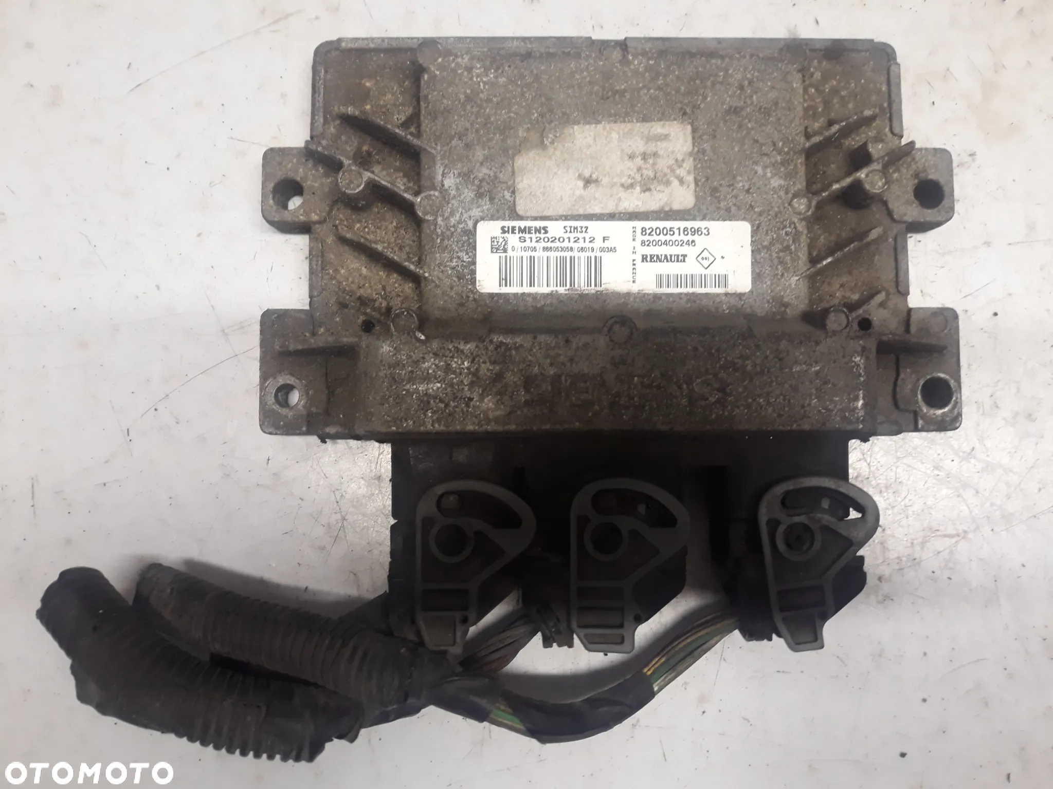 ZESTAW STARTOWY RENAULT KANGOO I LIFT 1,2 8V  2006r  STEROWNIK  8200516963  8200400246   S120201212F - 2