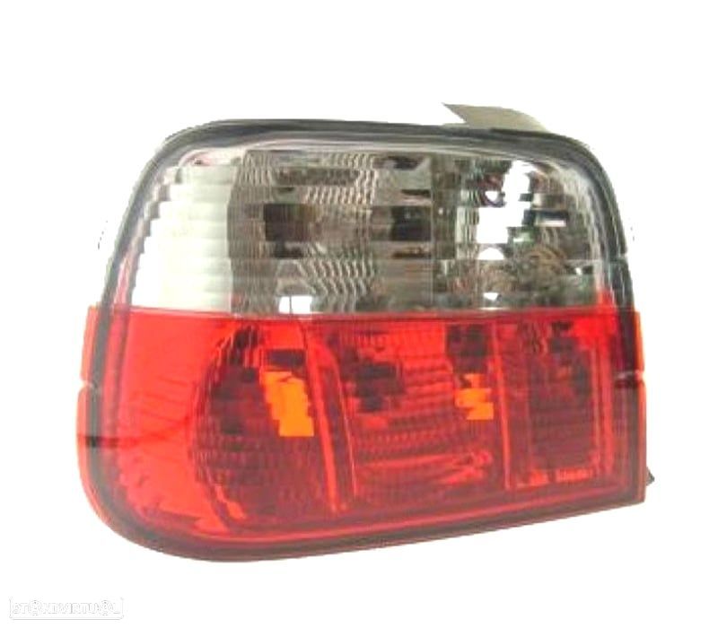 FAROLINS TRASEIROS BMW E36 COMPACT 90-97 VERMELHO BRANCO - 1