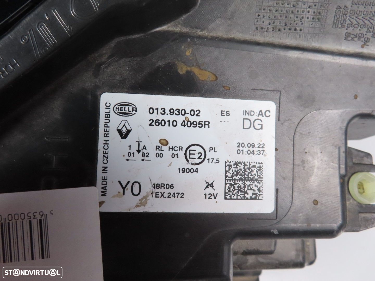 Farol LED Direito Usado / Original RENAULT Captur II (HF) 260104095R - 5