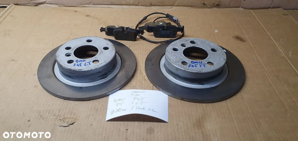Tarcze hamulcowe tył tylne klocki 280 mm BMW 2 F45 1.5D - 7
