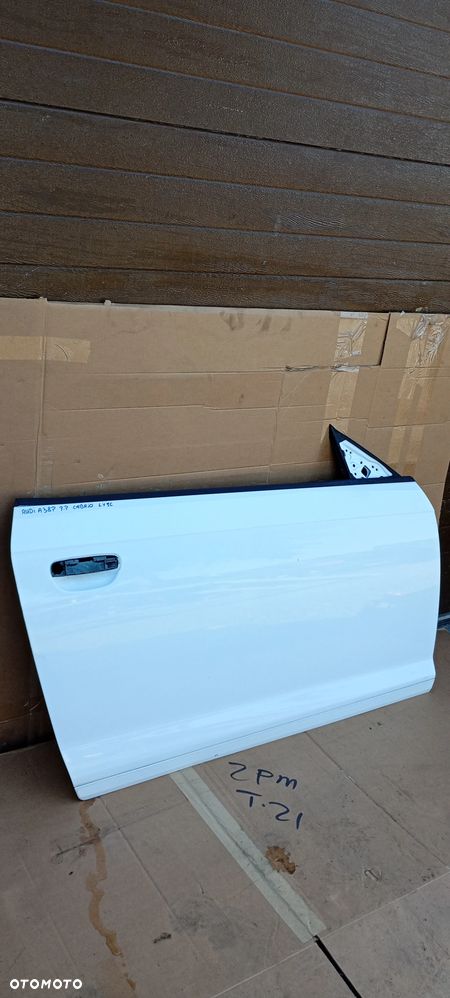 Drzwi prawy przód przednie prawe Audi A3 8P Lift cabrio LY9C Ibis White - 4