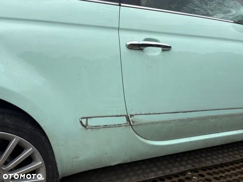 FIAT 500 TYLNA ćwiartka ćwiara próg słupek BŁOTNIK PRAWY PRAWA strona tył tylny 166 Latte menta - 6