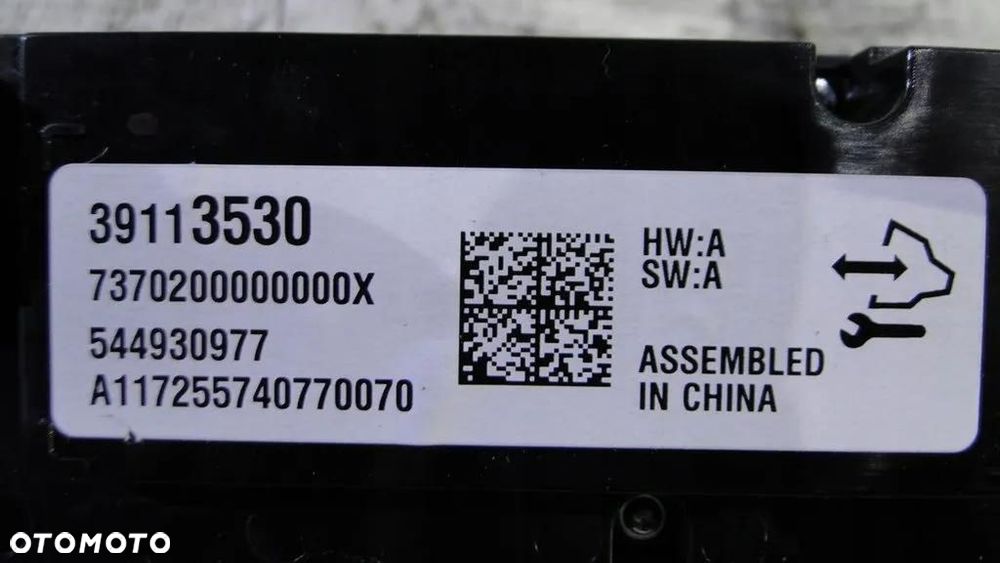 Opel INSIGNIA B 39113530 PANEL PRZEŁĄCZNIK NAWIEWU 39113530 - 3