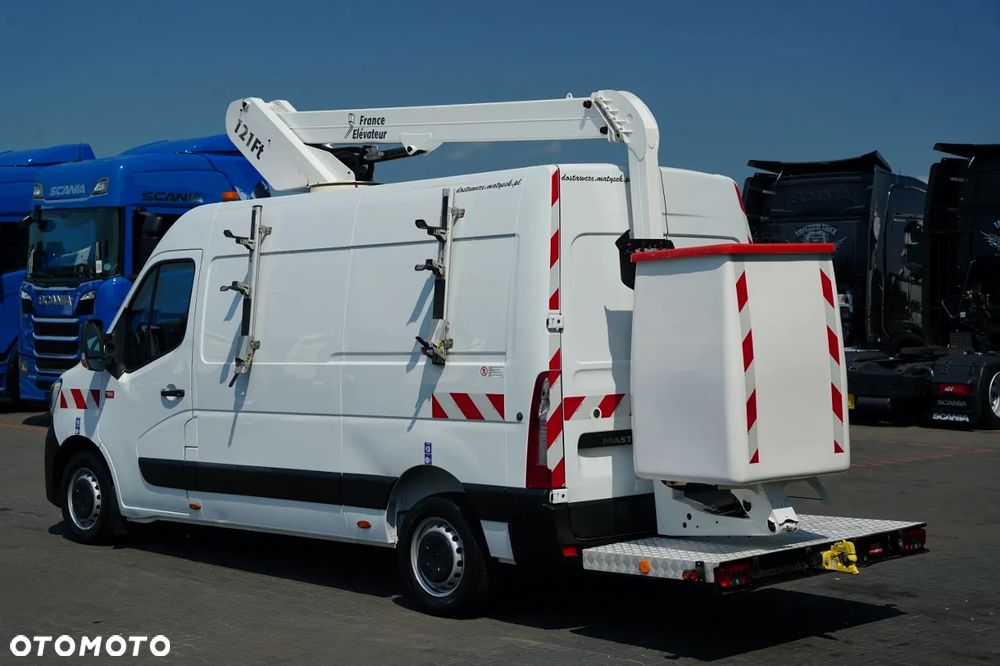 Renault MASTER / ZWYŻKA / BLASZAK / PODNOŚNIK KOSZOWY FRANCE ELAVATEUR 121 Ft - 12 M / MAX UDŹWIG 120 KG / EURO 6 - 12