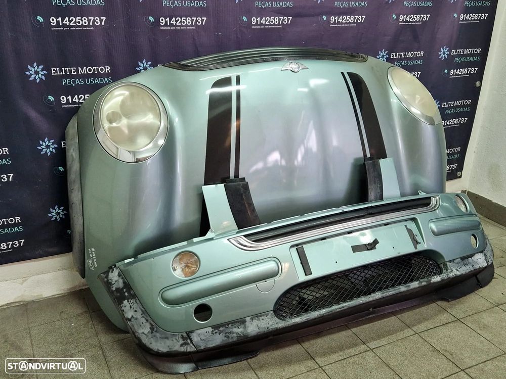 Frente completa usada MINI ONE R50 capot parachoques guardalamas oticas - 1