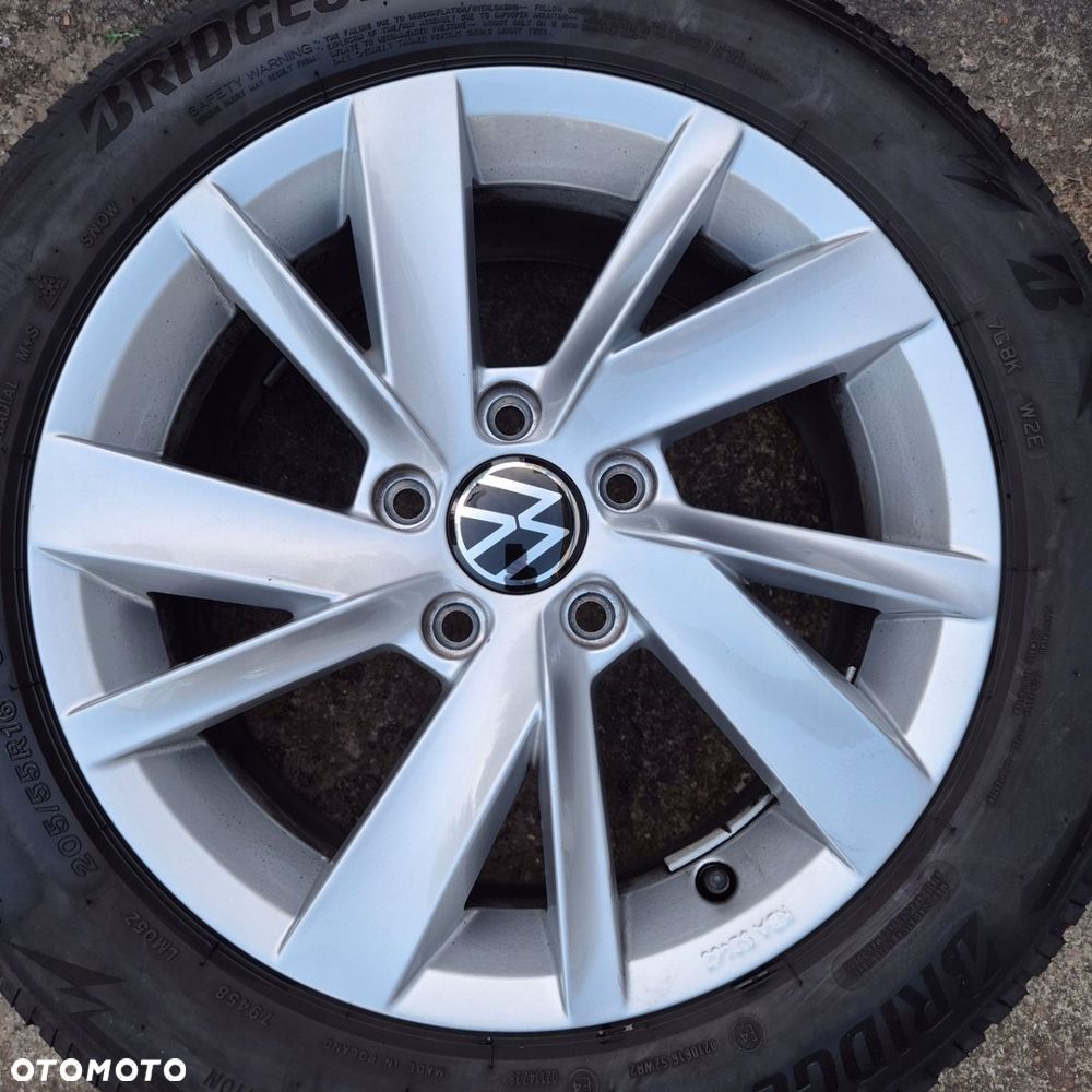 ZIMA KOŁA 205/55 R16 ORYGINAŁ VW GOLF CADDY PASSAT TOURAN BRIDGESTONE 2022r - 5