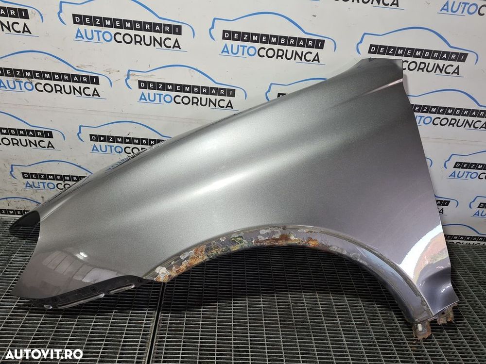 Aripa Stanga Fata Porsche Cayenne Facelift 2007 - 2010 4 Usi GRI LM7W (1060) RUGINITA - 1