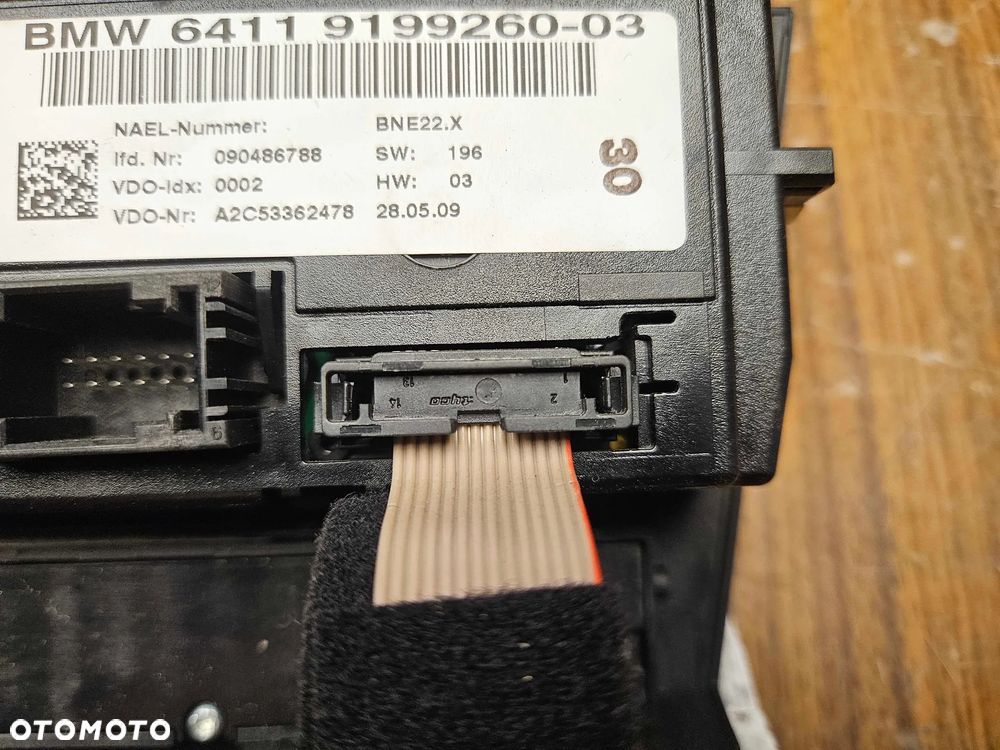 Klimatronik Panel Sterowania Nawiewu Klimatyzacji Ramka Dekor BMW 3 E90 E91 Europa 2009r - 23