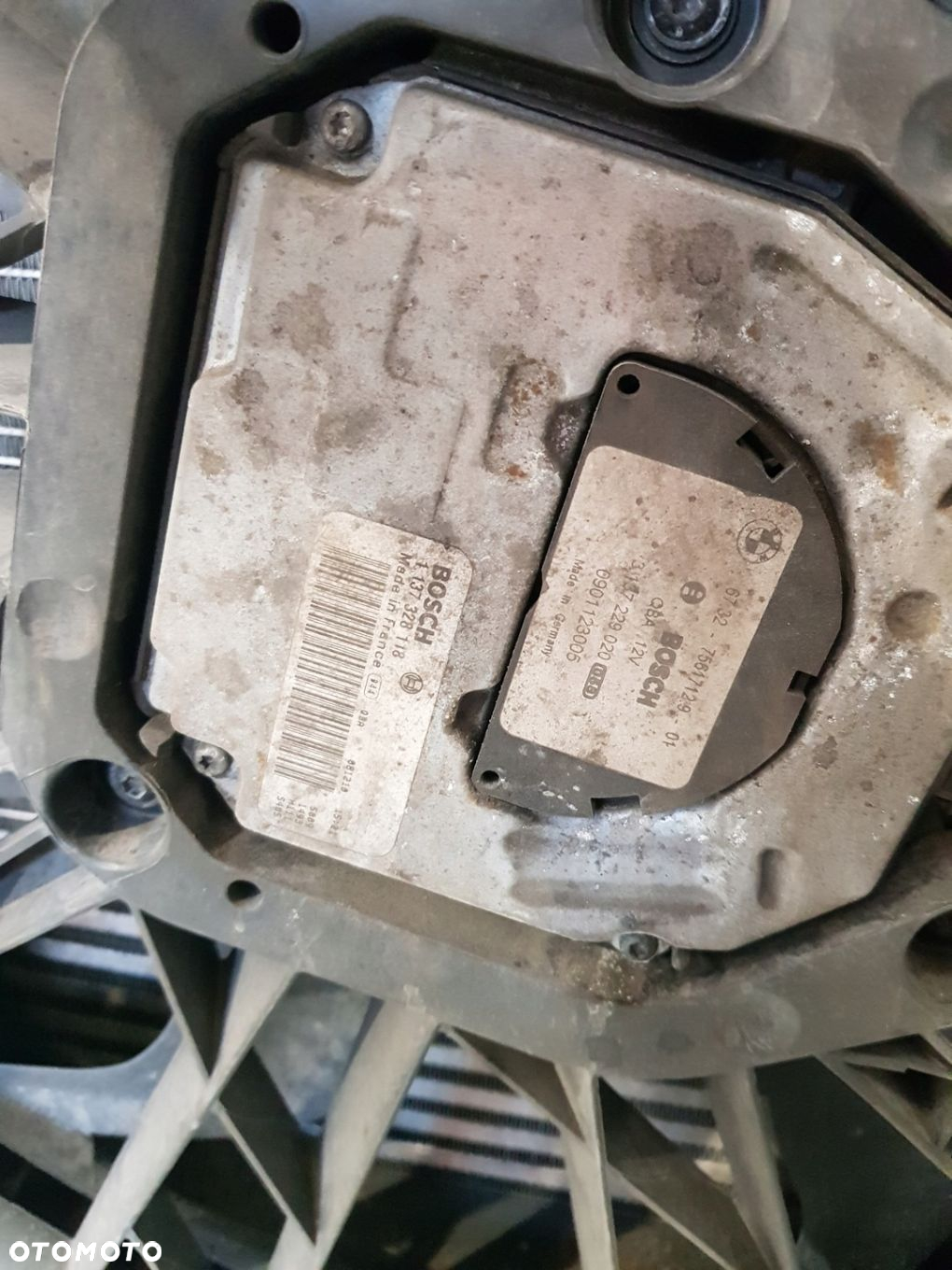 KOMPLET CHŁODNIC WENTYLATOR 7801657 BMW E60 E61 LIFT 3.0D EUR M57 - 9