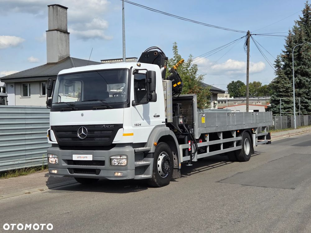 Mercedes-Benz AXOR 1824L // HDS HIAB 122 // DŹWIG ŻURAW KRAN CRANE // TYŁ PODUSZKI // MOŻLIWA PRZEBUDOWA NA LAWETA AUTOLAWETA - 20