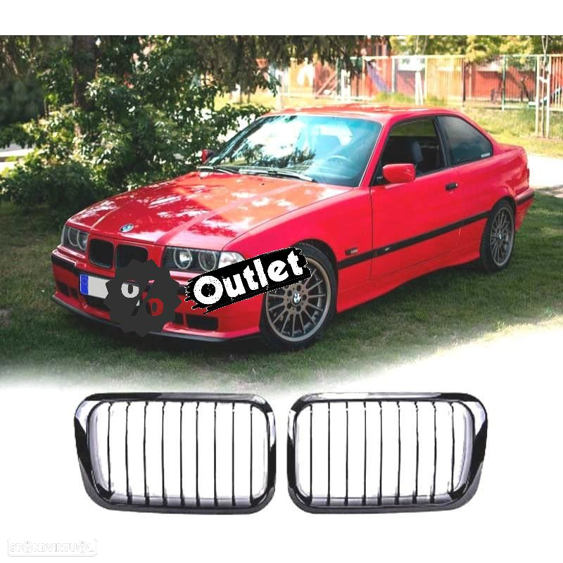 R148651C1 GRELHAS FRONTAIS BMW E36 91-96 COR PRETO BRILHANTE - 3