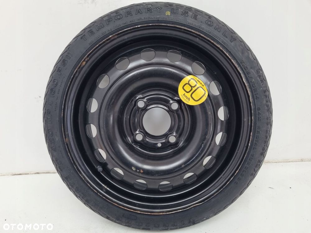 KOŁO DOJAZDOWE ZAPASOWE Nissan Micra K12 Note 105/70 R14 4x100 40300AX677 - 2