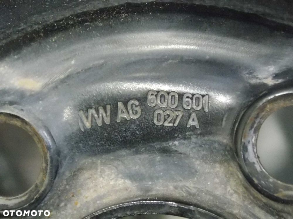 VW POLO FABIA IBIZA SKODA 5X112 6J14 ET43 KOLO FELGA STALOWA 6Q0601027A - 10