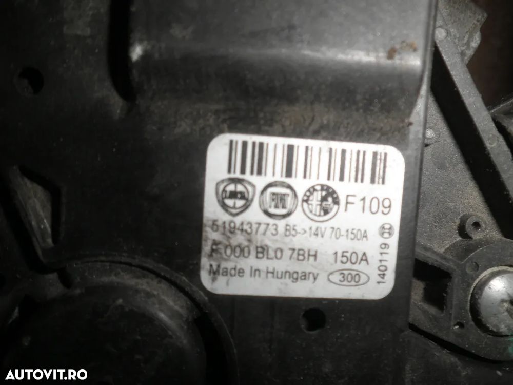 Alternator Fiat 500x, Jeep Renegade, 1.6 51943773 - 3