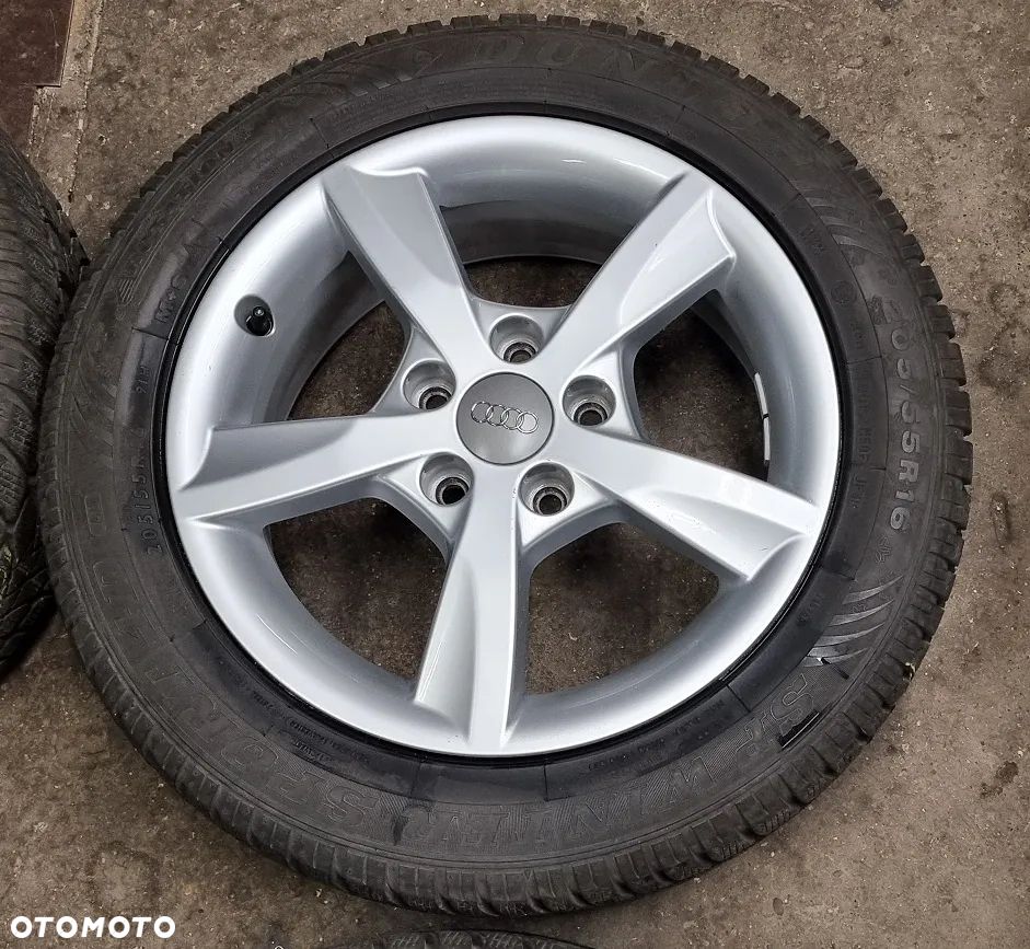 4x koła felgi opony Audi A3 A4 A5 VW Seat Skoda  ZIMA 205/55/16 205/55R16 Dunlop SP WinterSport 4D 5x112 - 4
