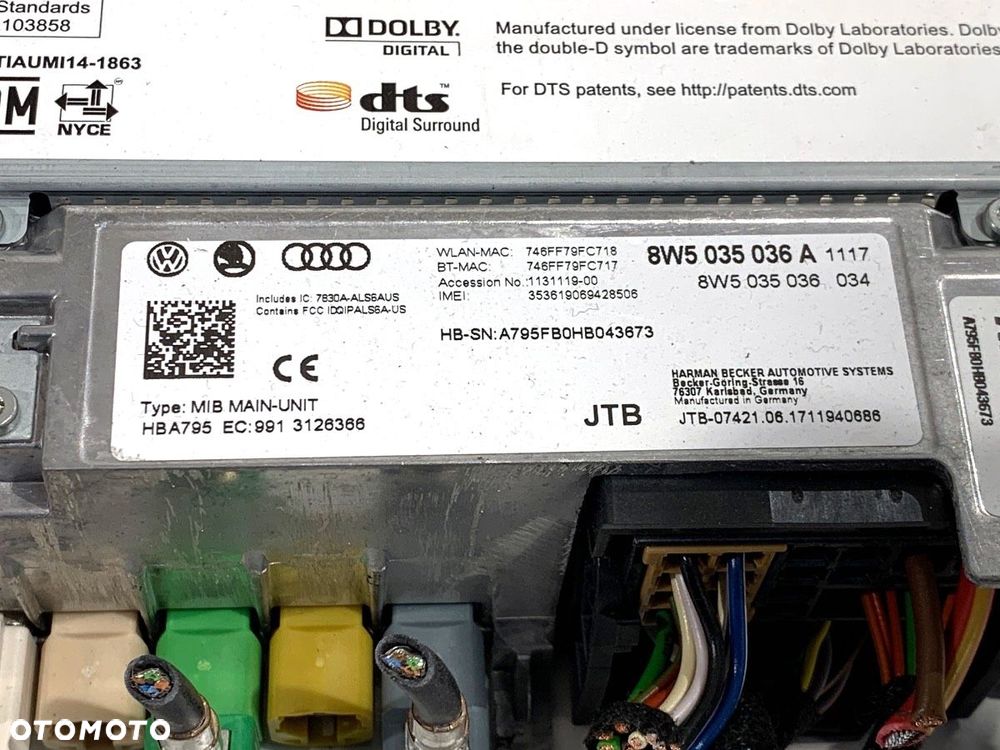 CZYTNIK NAWIGACJI AUDI A4 Allroad B9 (8WH, 8WJ) 2016 - 2022 2.0 TDI quattro 140 kW [190 KM] olej - 4