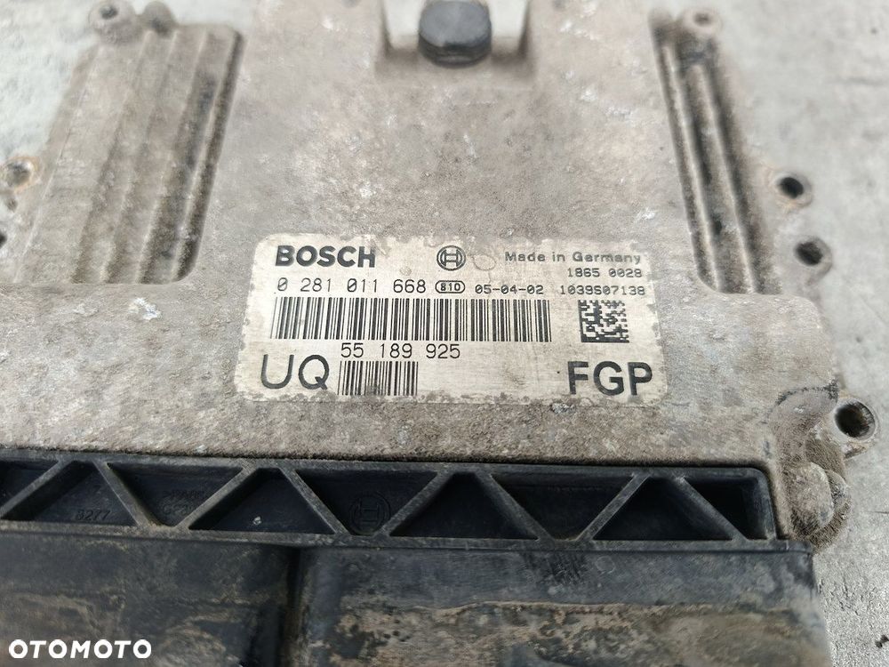 KOMPUTER, STEROWNIK OPEL ASTRA H 55189925 0281011668  BOSCH 1.9 CDTI - 2
