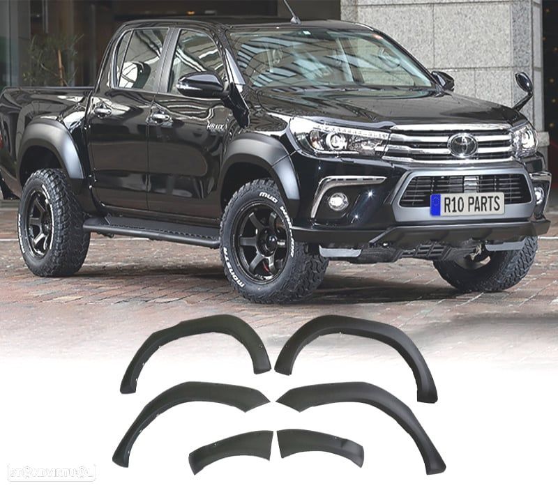 ABAS GUARDA-LAMAS TOYOTA HILUX 16-21 LOOK REVO - 1