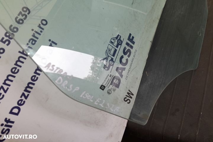 Geam usa spate dreapta 43R-001582 43R-001582 Opel Astra J [2009 - 201 - 2