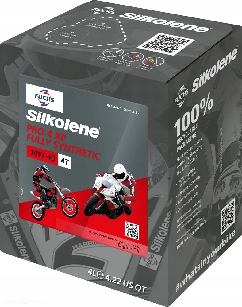 Olej silnikowy Fuchs Silkolene Pro 4 XP 4T 10W-40 602013675 - 1