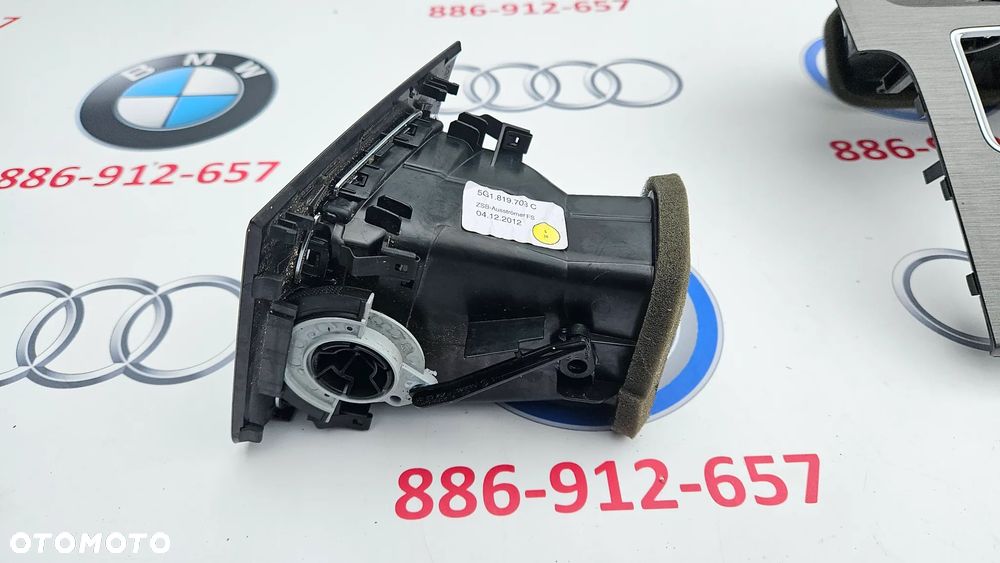 VW Golf 7 VII Kratka nawiewu prawa Dekor listwa Ramka radia 5G0857059 5G1819703C 5G1819743 5G1819704DE - 9