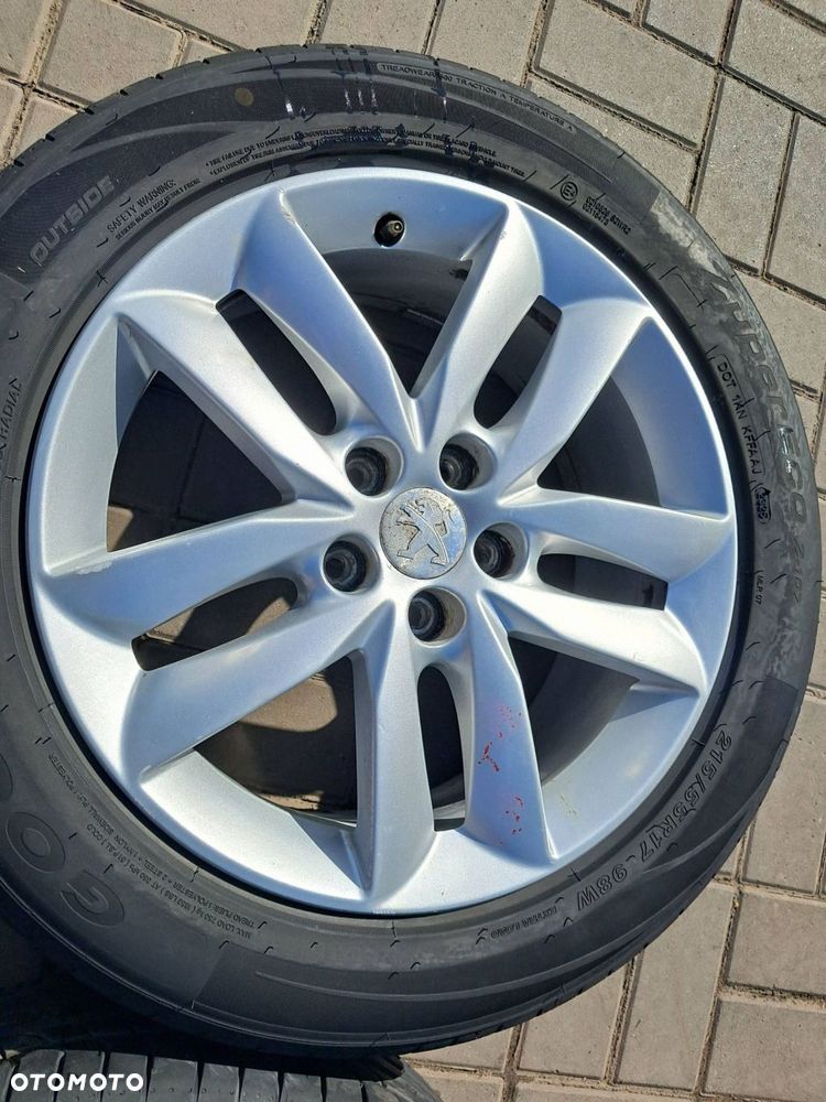 peugeot 508 felgi aluminiowe 17" koła lato 215/55r17 5x108 9671401380 - 11