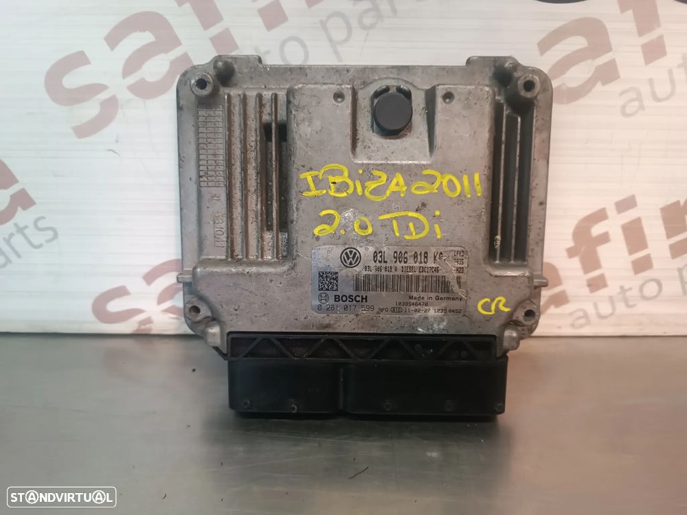 CENTRALINA DO  MOTOR SEAT IBIZA IV 6J 2.0TDI 0281017599 03L906018A 03L906018KQ - 1