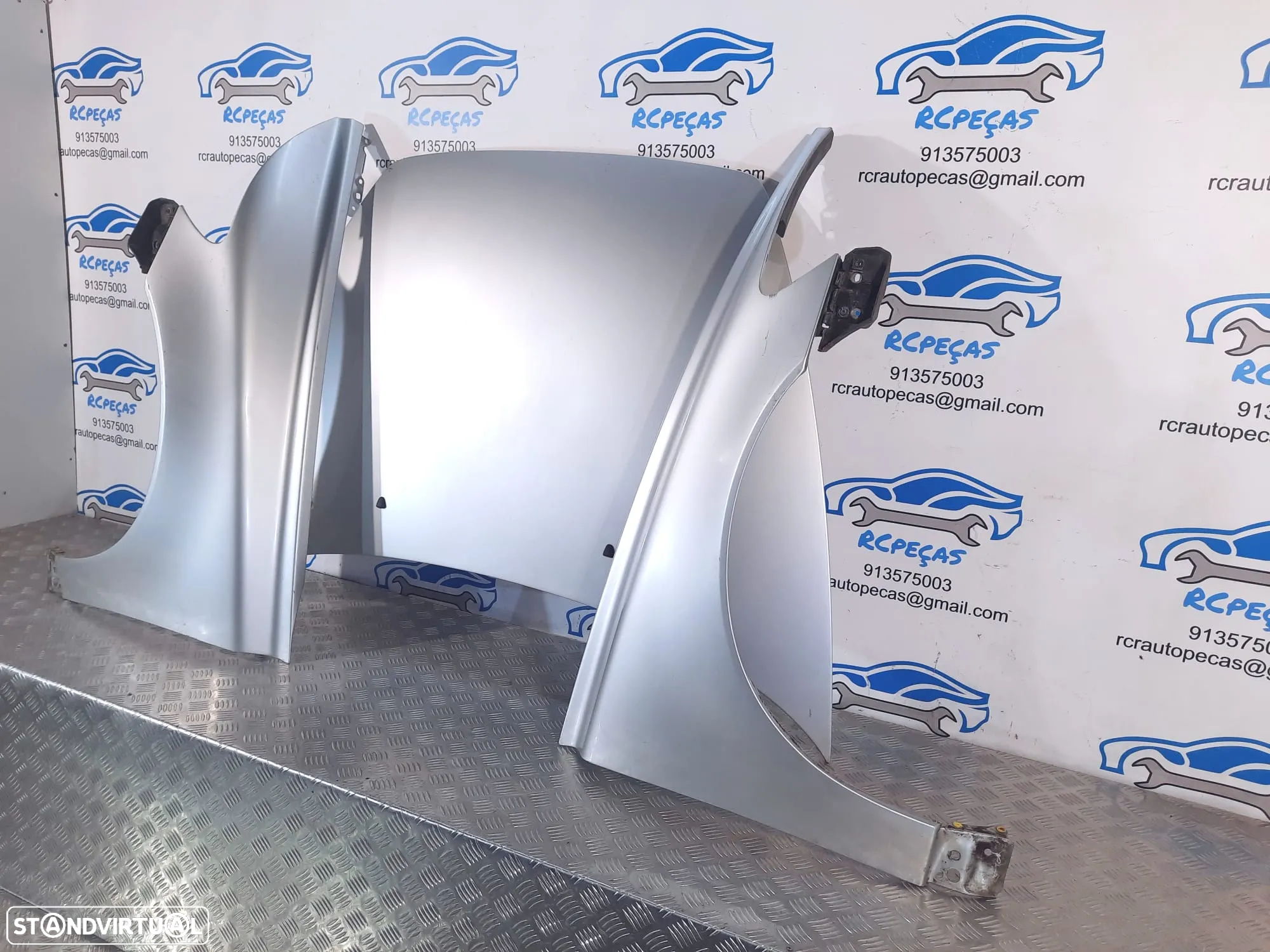 FRENTE COMPLETA VOLVO S40 II 2 544 V50 II 2 MK2 545 FASE II 2 CAPOT PARACHOQUES GUARDA-LAMAS OTICAS RADIADOR VENTILADOR FRENTE FIBRA REFORÇO - 15