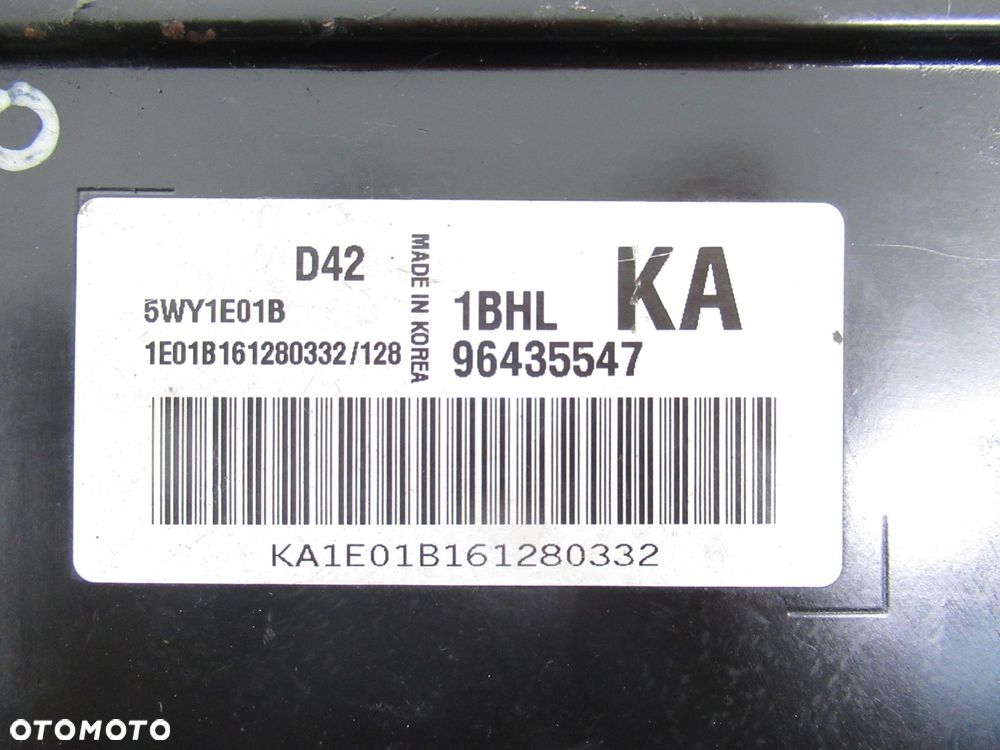 STEROWNIK CHEVROLET LACETTI J200 1.4 96435547 5WY1E01B - 2