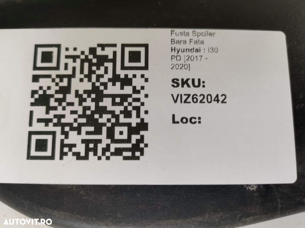 Fusta Spoiler Bara Fata Hyundai  i30 PD [2017 - 2020] Originala In Sta - 8
