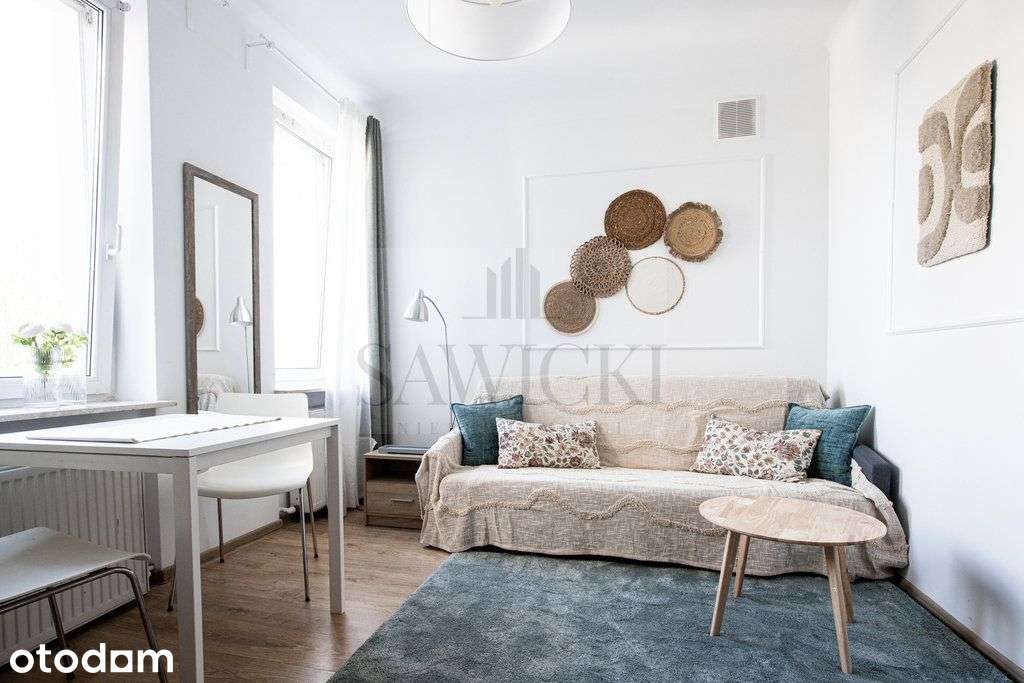 Stary Mokotów, ul. Wiktorska, umeblowana kawalerka