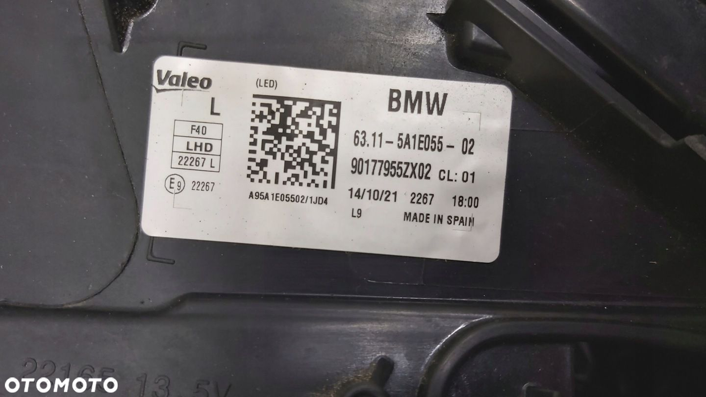 LAMPA LEWA PRZÓD BMW 1 F40 FULL LED 5A1E055-02 - 12