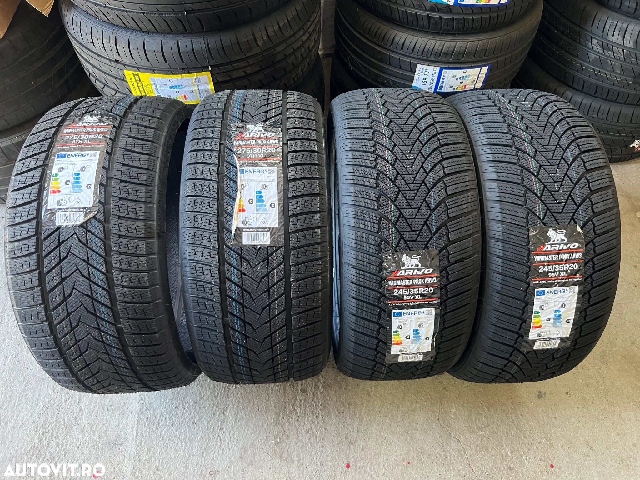 4 anvelope Iarna 245-35-20 si 275-30-20 sport BMW F10 F11 BMW G30 G31 Mercedes W212 E class cauciucuri 245-35-20 si 275-30-20 - 1