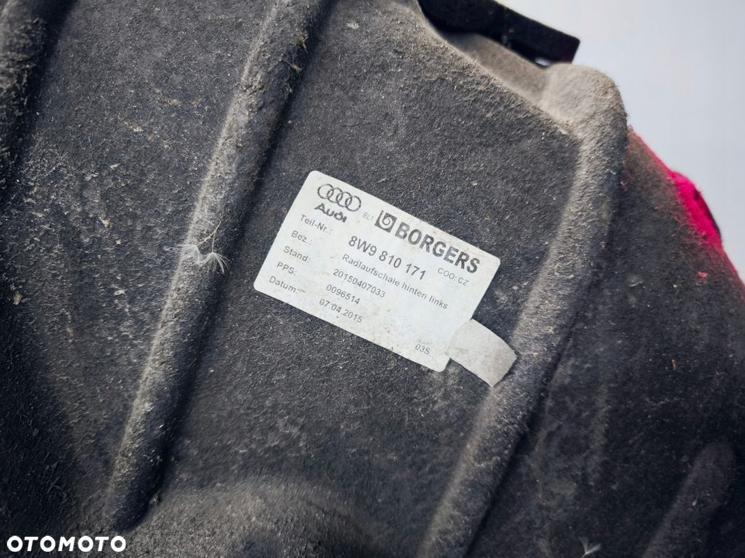 NADKOLE LEWY TYŁ MATERIAŁOWE AUDI A4 B9 ALLROAD 8W9810171 - 6