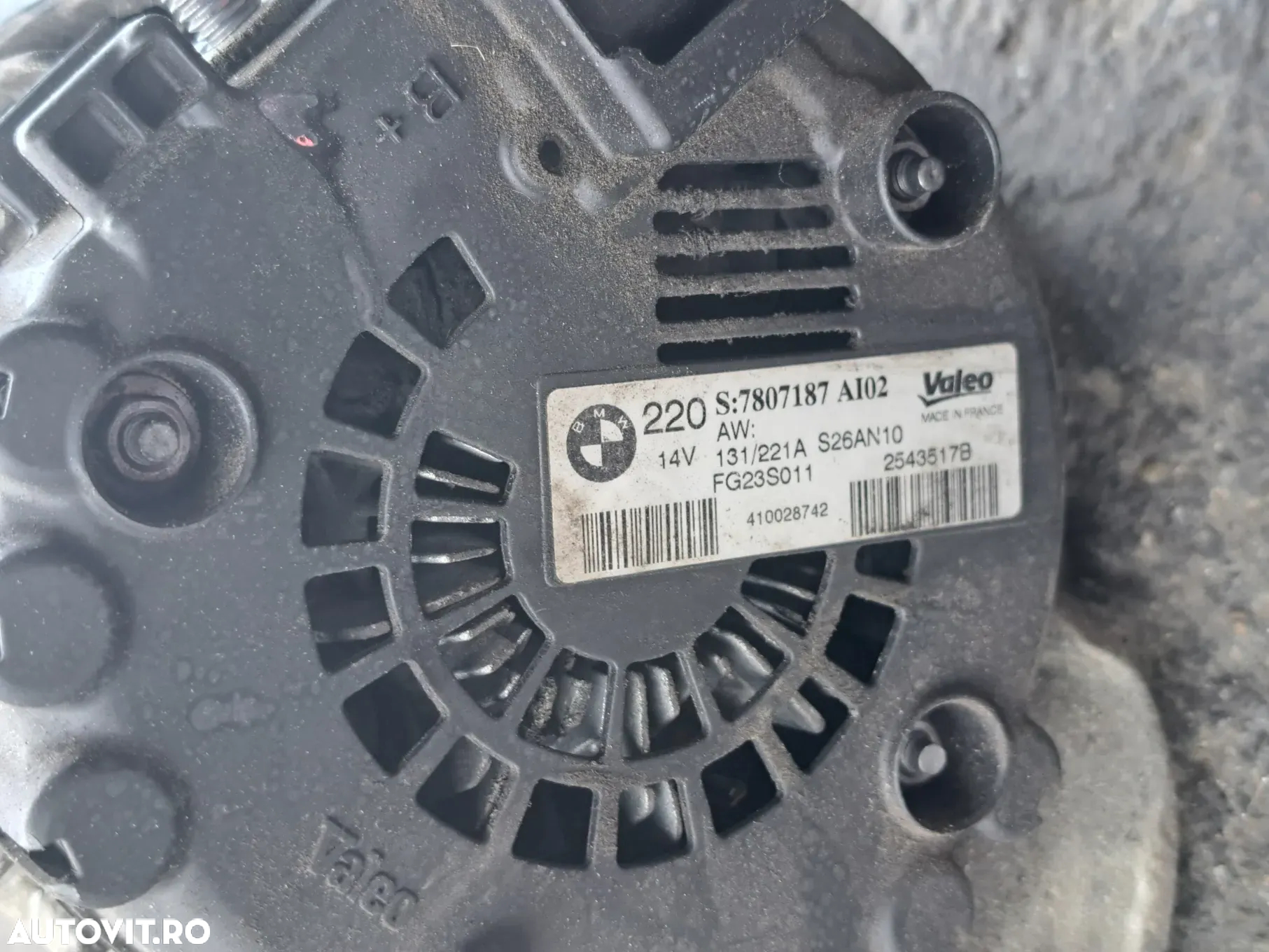 Alternator fulie lata 7pk 245cp 205cp 306cp 299cp Electromotor originale BMW F07 F10 F11 F01 F02 E70 LCI E71 - 4