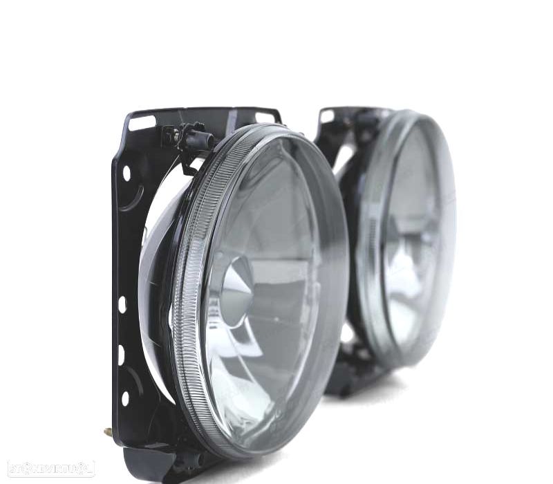 FARÓIS VOLKSWAGEN VW GOLF MK2 83-91 FUMADOS COM FUNDO CROMADO - 3