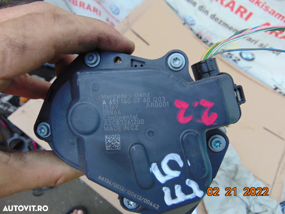 Supapa EGR Mercedes 2.2 euro 5 w212 w204 w117 cla gla w176 w246 w242 sprinter vito 2.2 - 4