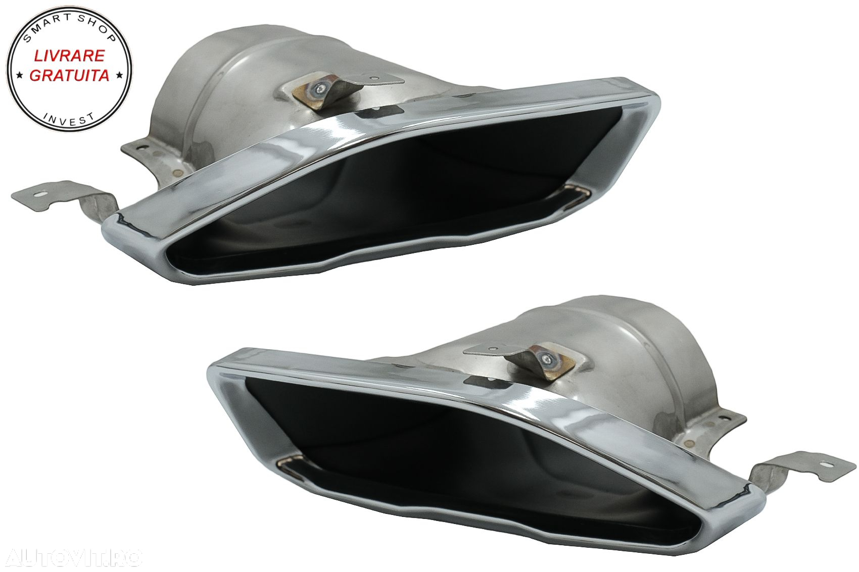 Difuzor Bara Spate Evacuare Dubla si Tobe Ornament Crom BMW 3 Series G20 G28 Sedan- livrare gratuita - 14
