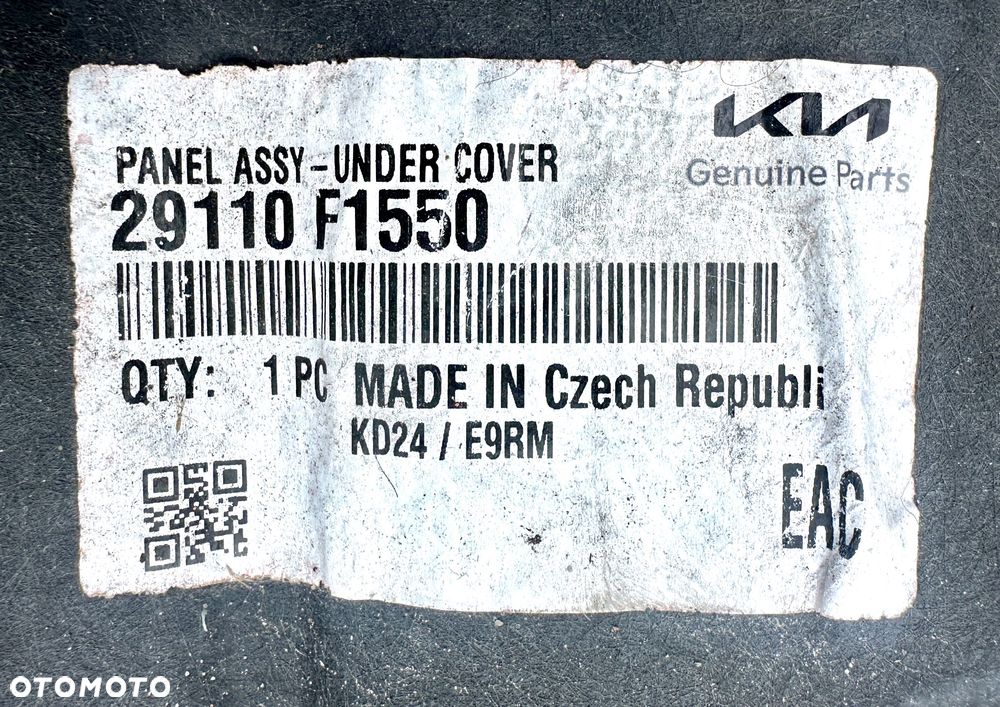 KIA SPORTAGE IV 4 QL 2018 - 2022 OSŁONA PŁYTA DOLNA pod silnik ORYGINAŁ OE - 5