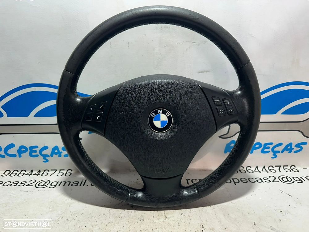 Volante Completo Pele Original Multifunções Comandos BMW Serie 1 3 X1 E83 6764547 - 2