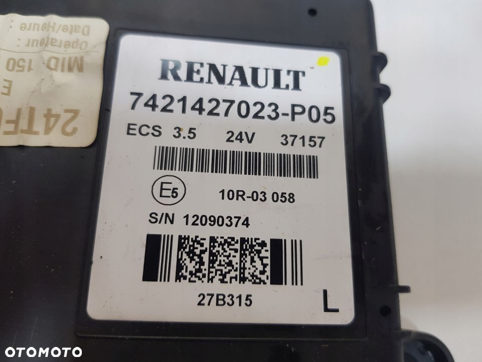 STEROWNIK MODUŁ ECS ZAWIESZENIA PODUSZEK RENAULT DXI 7421427023-P05 - 3