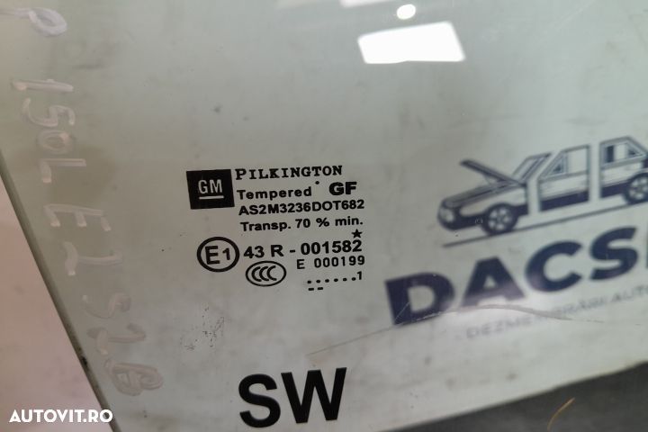 Geam usa spate dreapta 43R-001582 43R-001582 Opel Astra J [2009 - 201 - 3