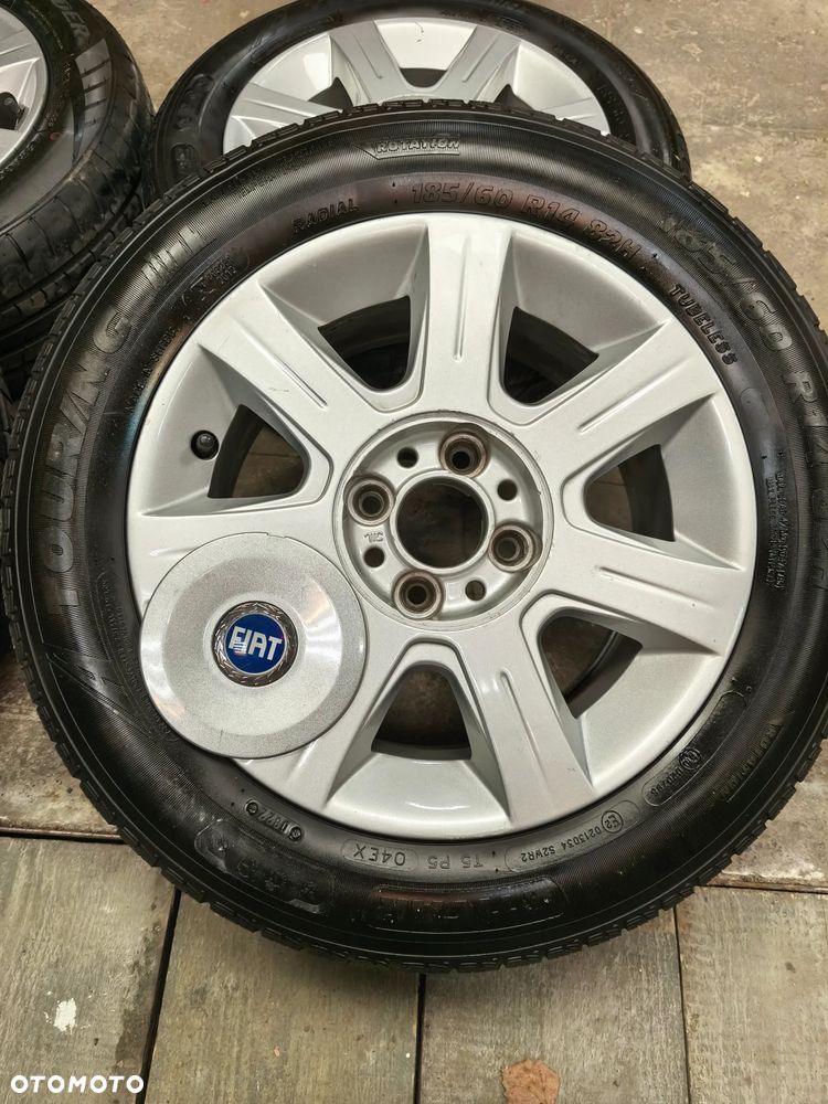 Oryginalne alufelgi 14' Fiat (OEM), opony letnie - 3