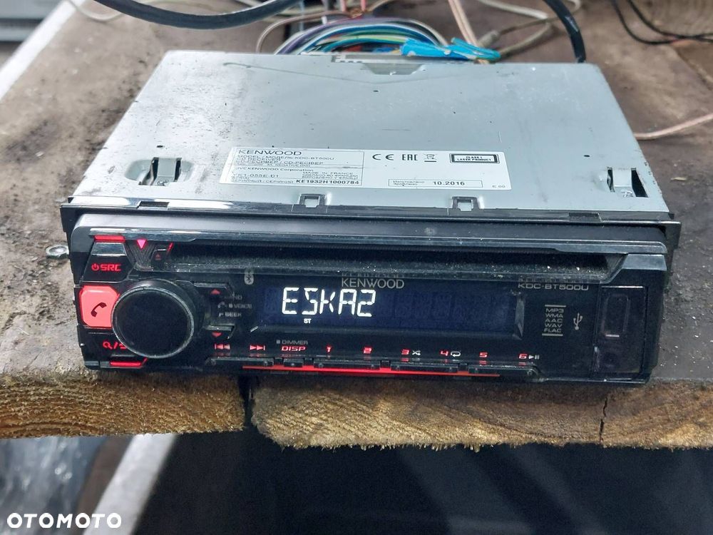 RADIO ODTWARZACZ SAMOCHODOWY 1 DIN KENWOOD KDC-BT500U BT AUX CD USB - 1